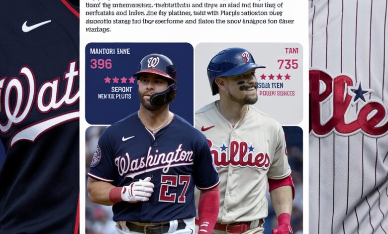 Washington Nationals vs Phillies Match Player Stats